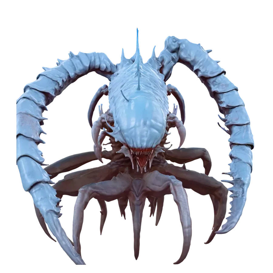 A creature model generated by Opolyo